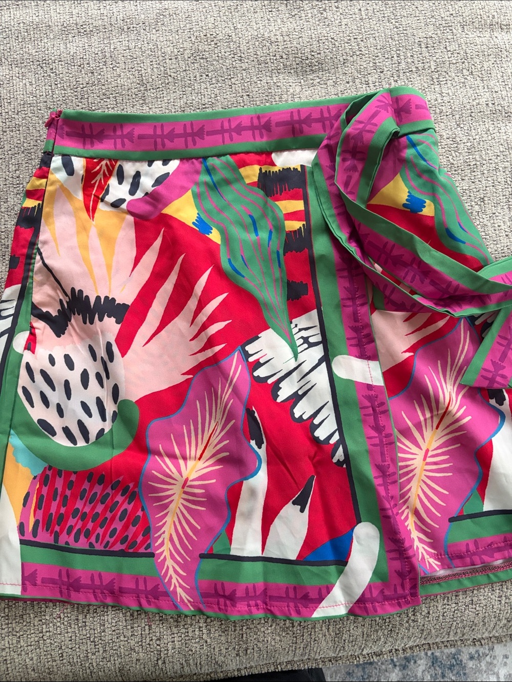 Faux Wrap Skirt
